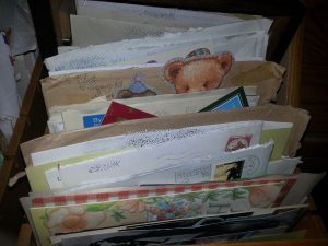 Briefe im Briefschrank