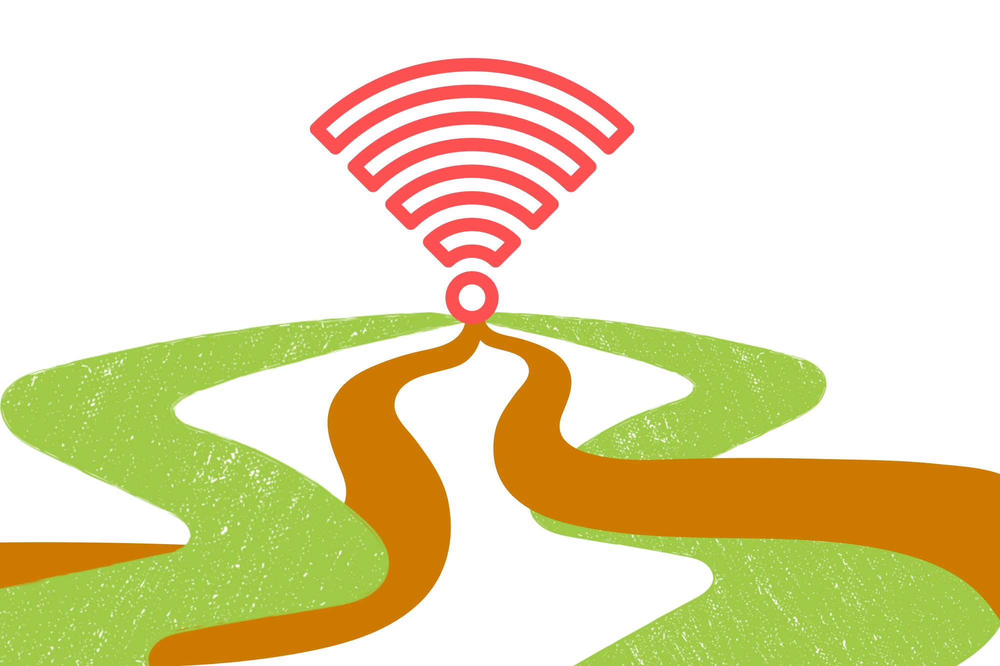 verschiedene Wege führen zum Feedzeichen