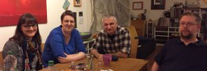 Rebecca Ohm, Annette Schwindt, Peter Müller und Thomas Reis