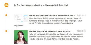 Feed-Darstellung in Xing