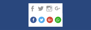 Social Icons und Sharebuttons