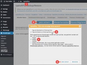 Backup erstellen