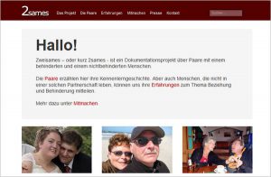 Screenshot von zweisames.de