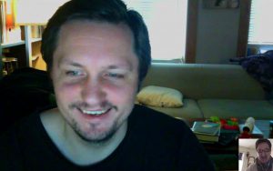 Skypesession mit Morten N. Pedersen