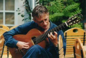 Christian Straube im Biergarten des Wittelsbacher Hofs Speyer