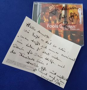 Karte und signierte signierte CD und Karte von von Peter Freudenthaler