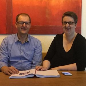 Raumausstatter Roland Müller und Annette Schwindt