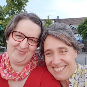 Annette Schwindt und Sabria David