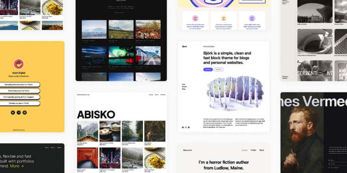 Collage aus Themescreenshots