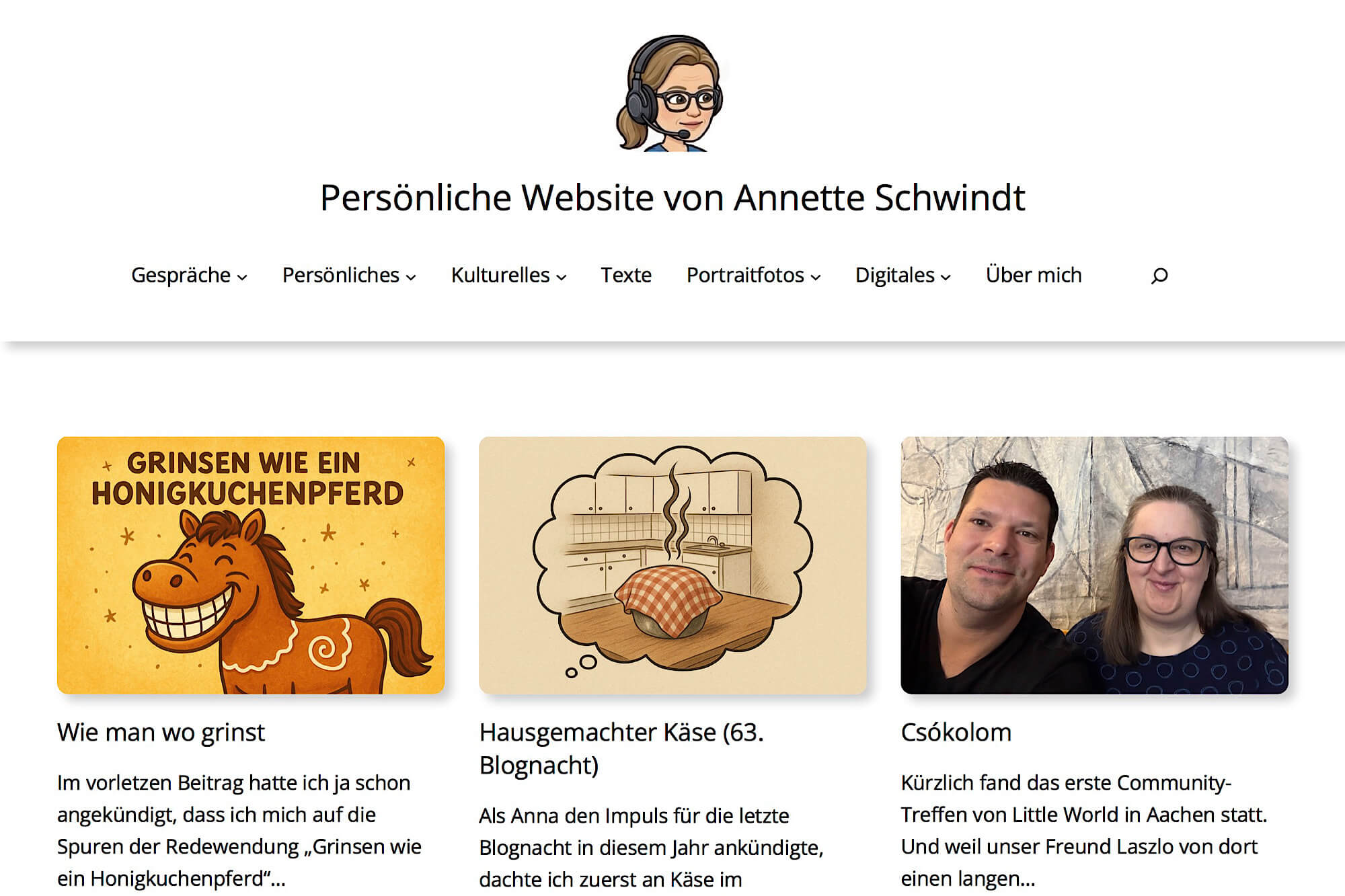 Screenshot dieser Website