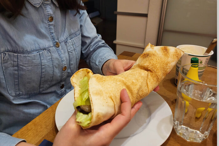 Gefüllte Dönerrolle