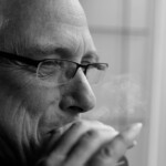 Christian Straube beim Rauchen